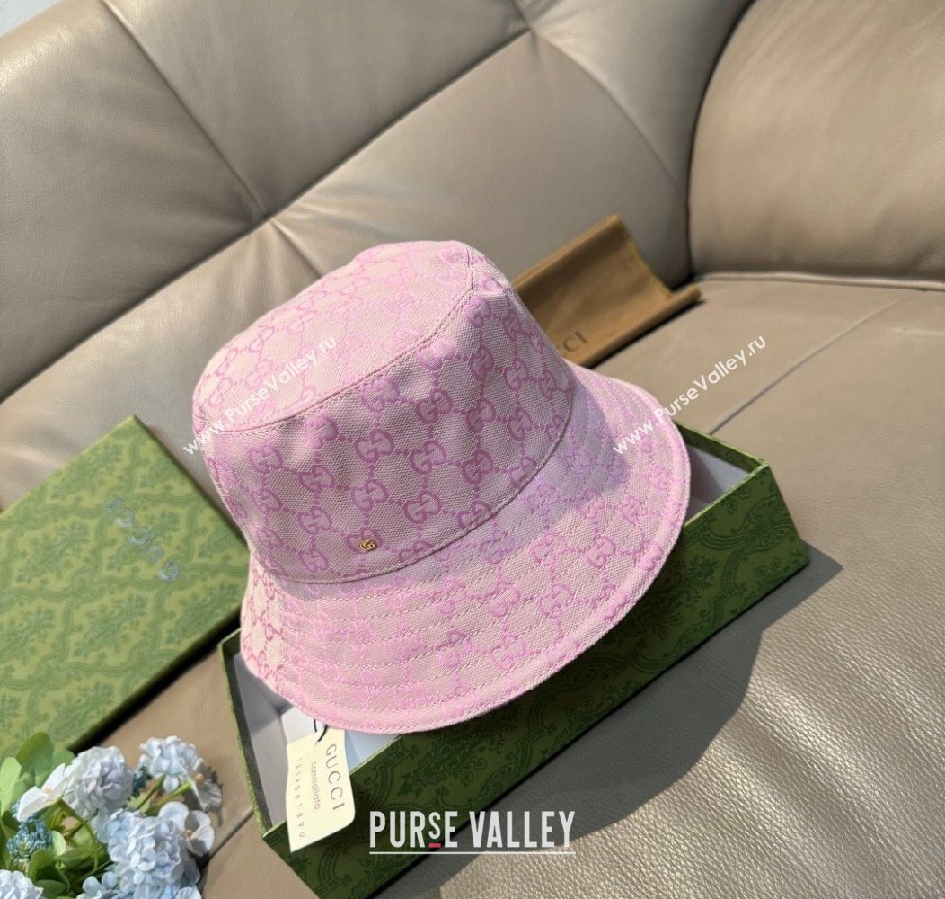 Gucci GG Canvas Bucket Hat Pink 2026 GG010513 (XMN-260105081)