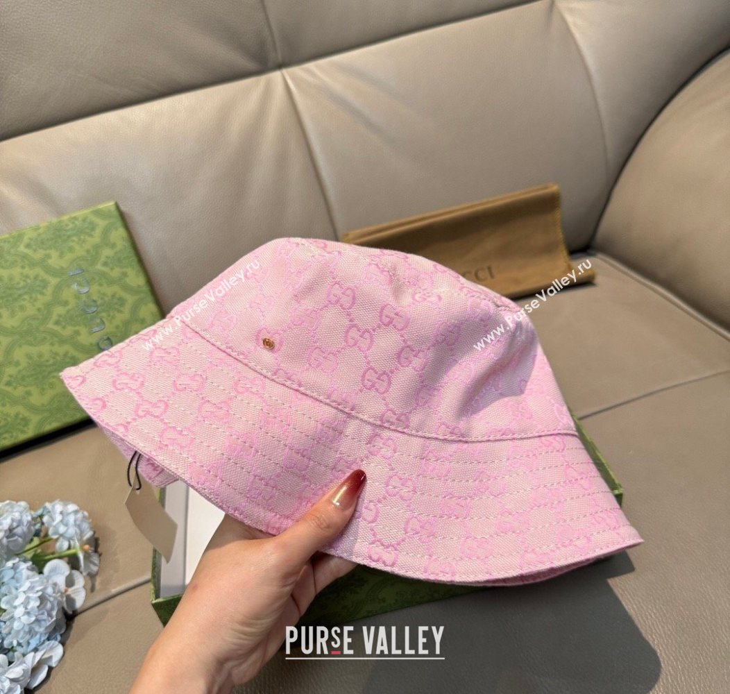 Gucci GG Canvas Bucket Hat Pink 2026 GG010513 (XMN-260105081)