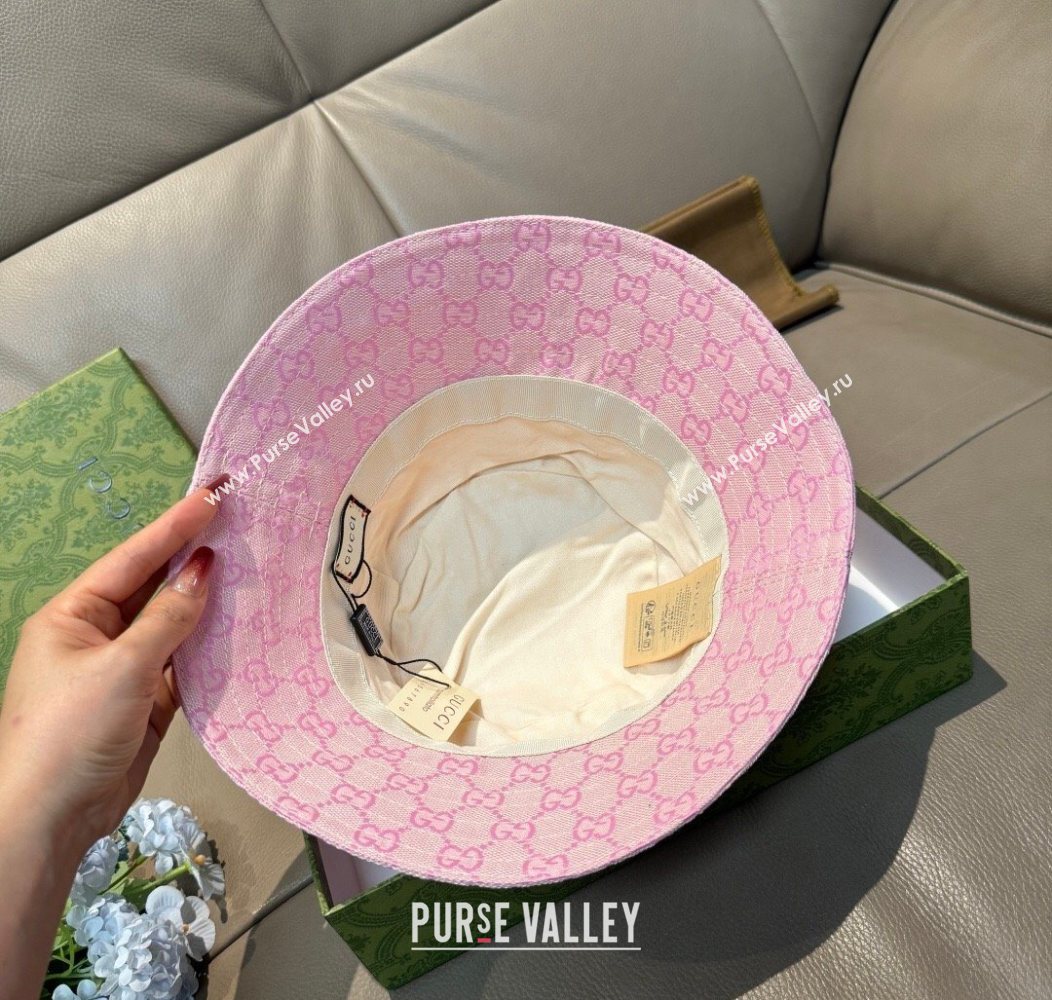 Gucci GG Canvas Bucket Hat Pink 2026 GG010513 (XMN-260105081)