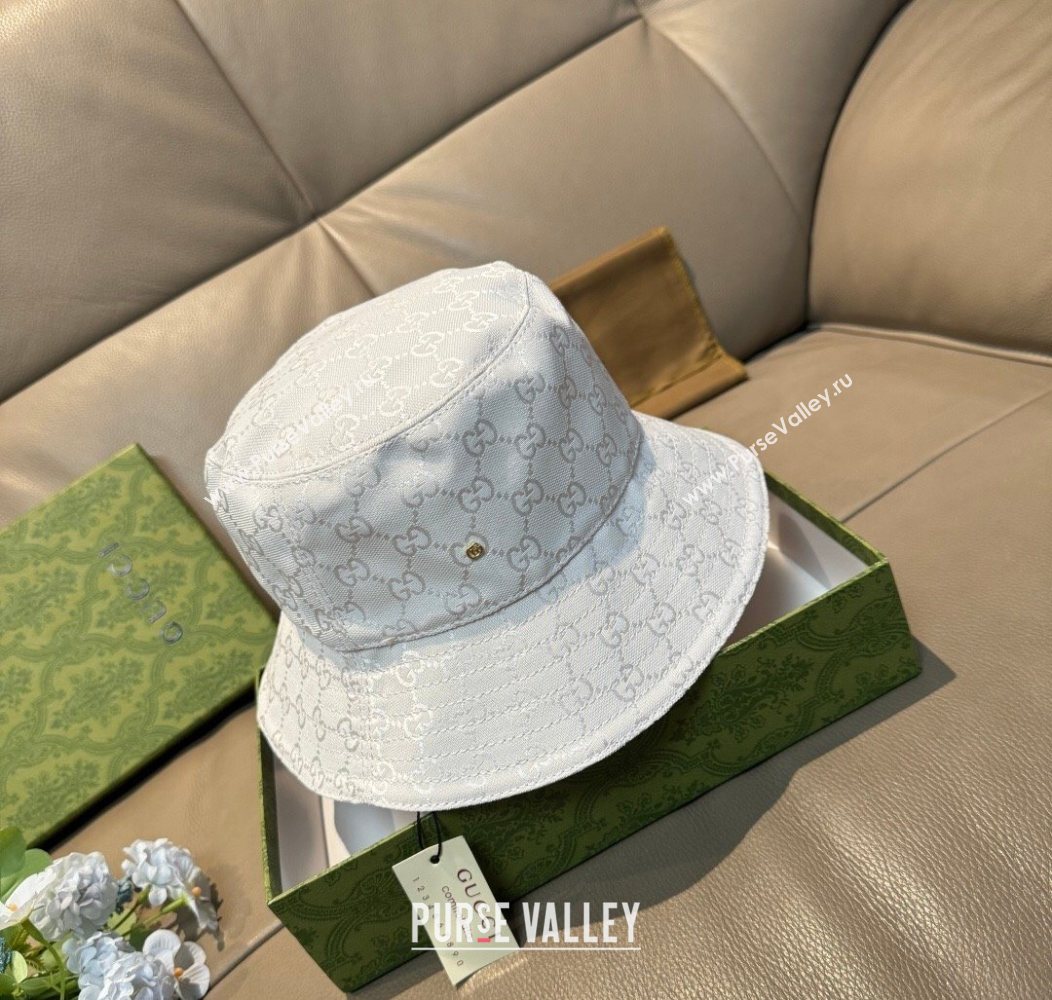 Gucci GG Canvas Bucket Hat White 2026 GG010513 (XMN-260105082)
