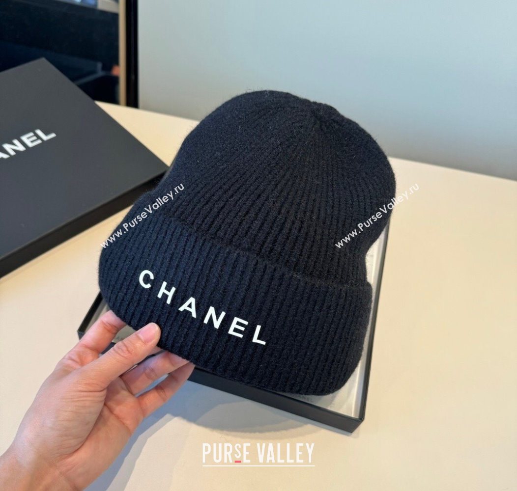 Chanel Knit Hat with Letters Dark Blue 2026 CH010515 (XMN-260105094)