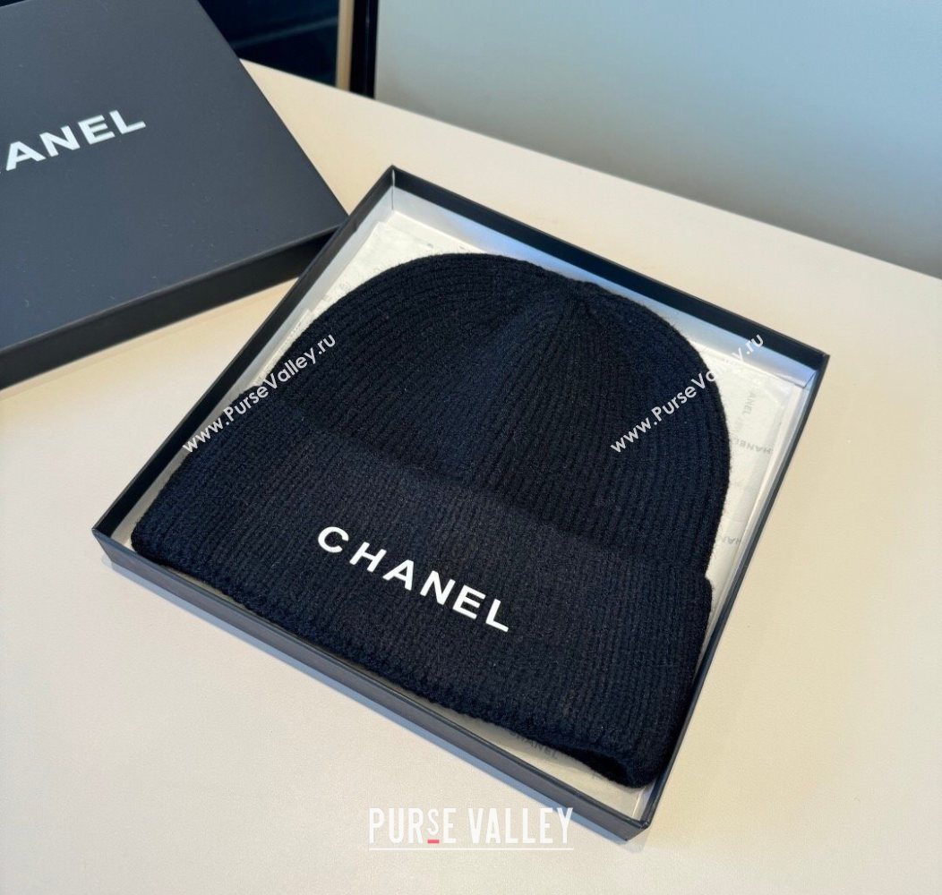 Chanel Knit Hat with Letters Dark Blue 2026 CH010515 (XMN-260105094)