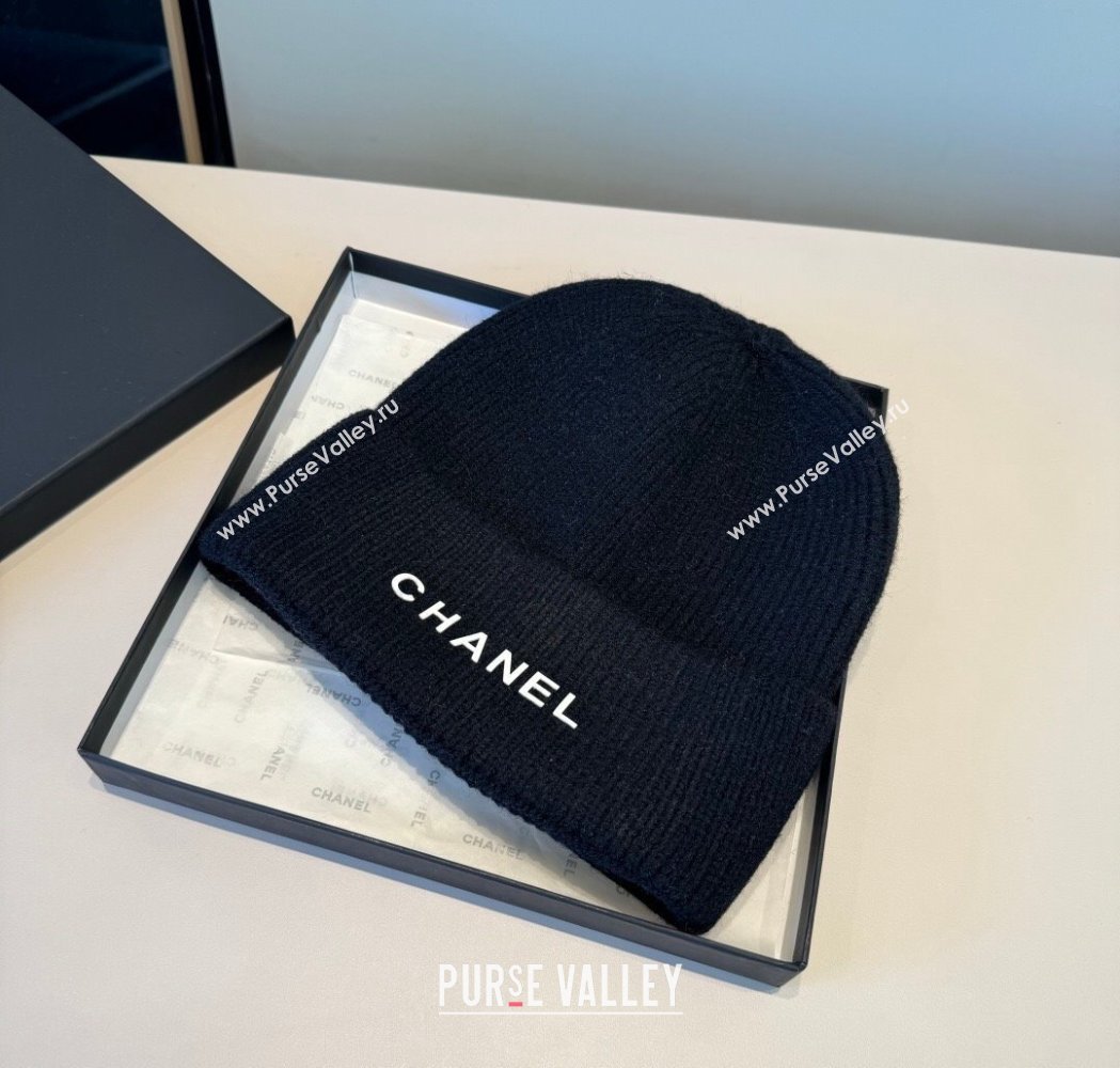 Chanel Knit Hat with Letters Dark Blue 2026 CH010515 (XMN-260105094)