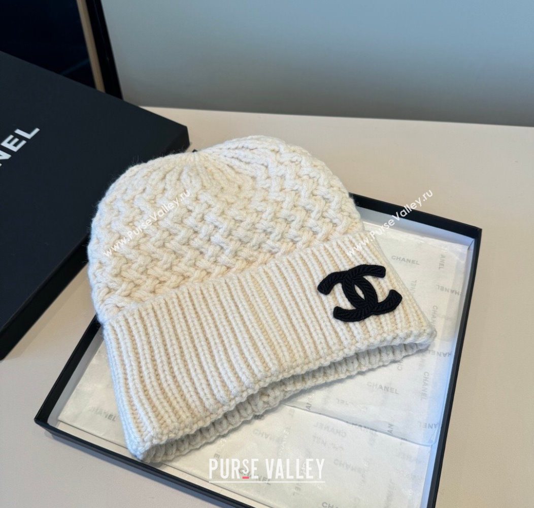 Chanel Knit Hat White2 2026 CH010516 (XMN-260105096)