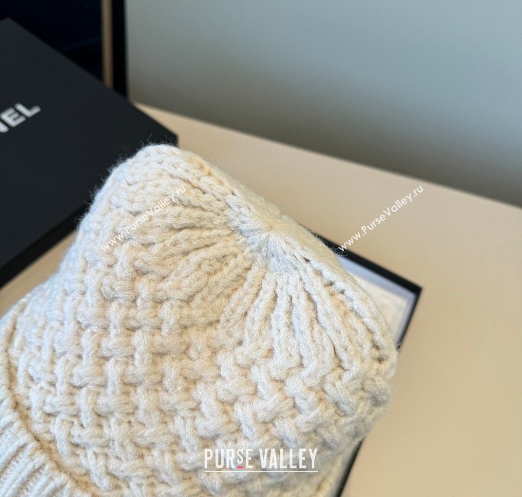 Chanel Knit Hat White2 2026 CH010516 (XMN-260105096)