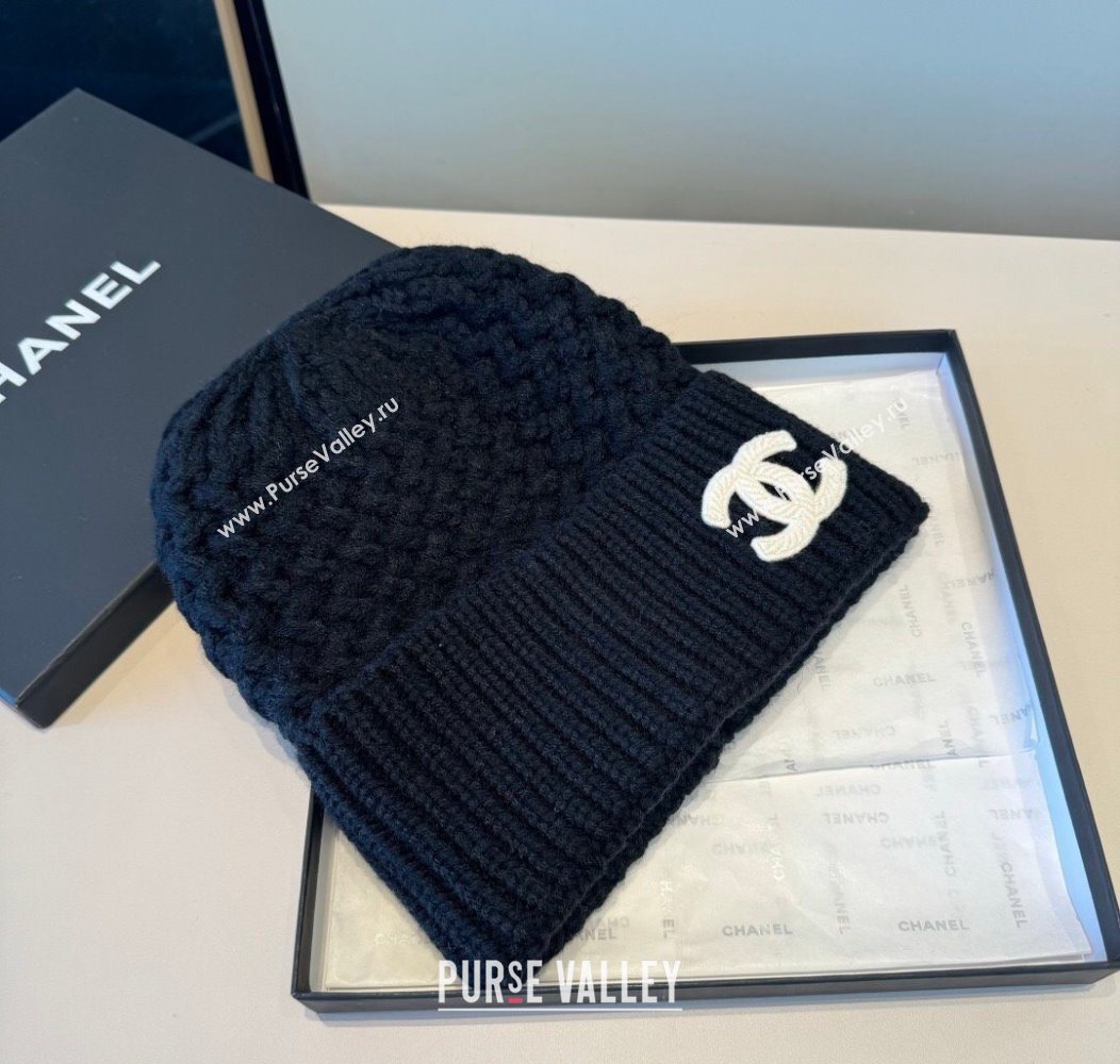 Chanel Knit Hat Dark Blue 2026 CH010516 (XMN-260105097)