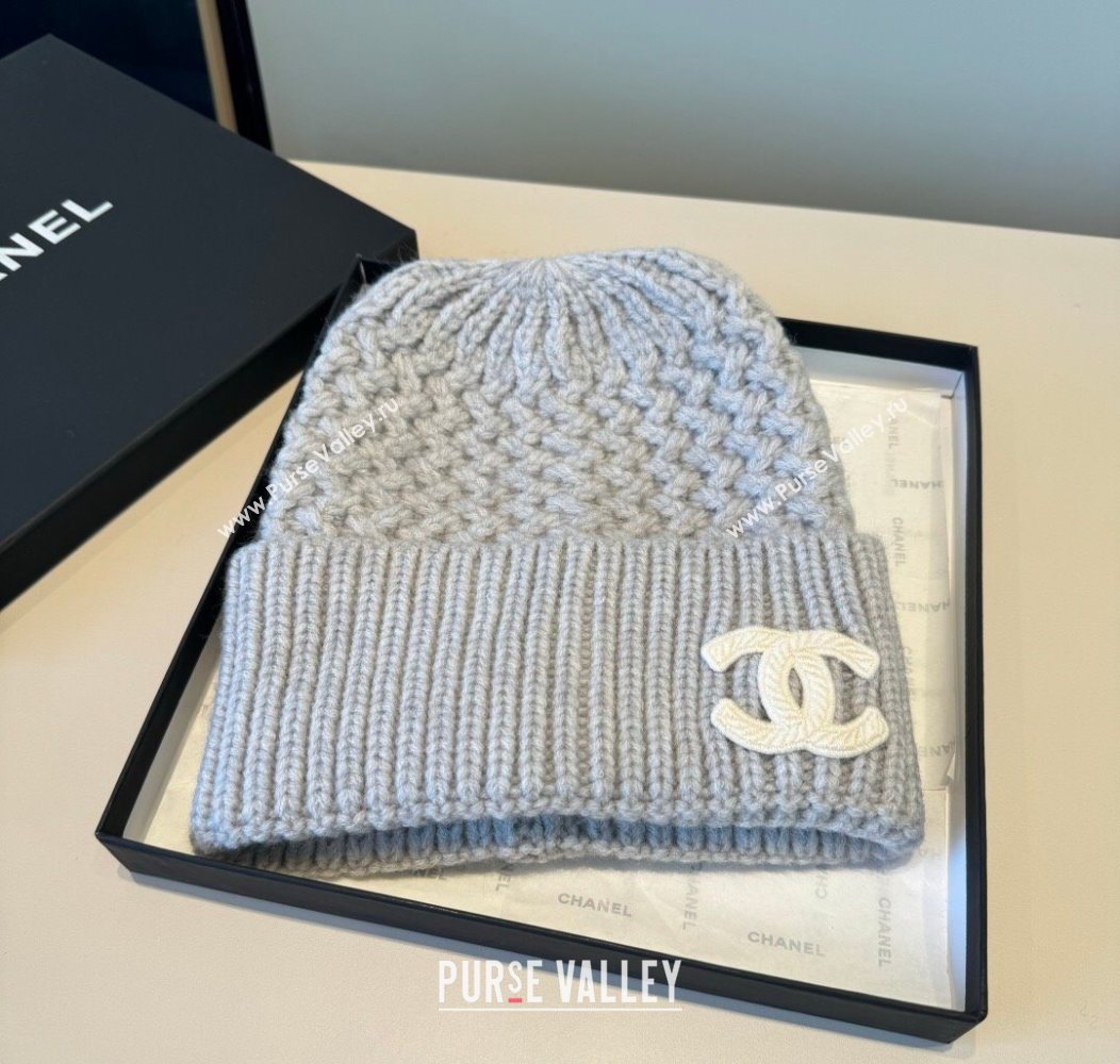Chanel Knit Hat Grey 2026 CH010516 (XMN-260105098)