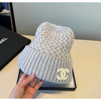 Chanel Knit Hat Grey 2026 CH010516 (XMN-260105098)