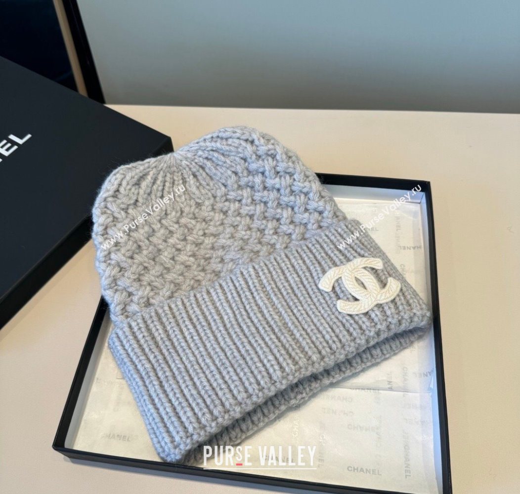 Chanel Knit Hat Grey 2026 CH010516 (XMN-260105098)