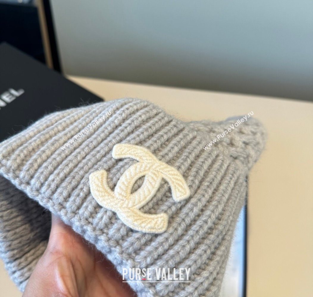 Chanel Knit Hat Grey 2026 CH010516 (XMN-260105098)