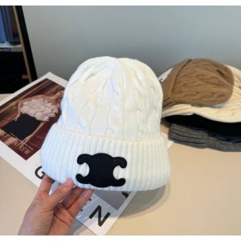 Celine Knit Hat White 2026 CE010516 (XMN-260105101)