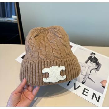 Celine Knit Hat Brown 2026 CE010516 (XMN-260105102)