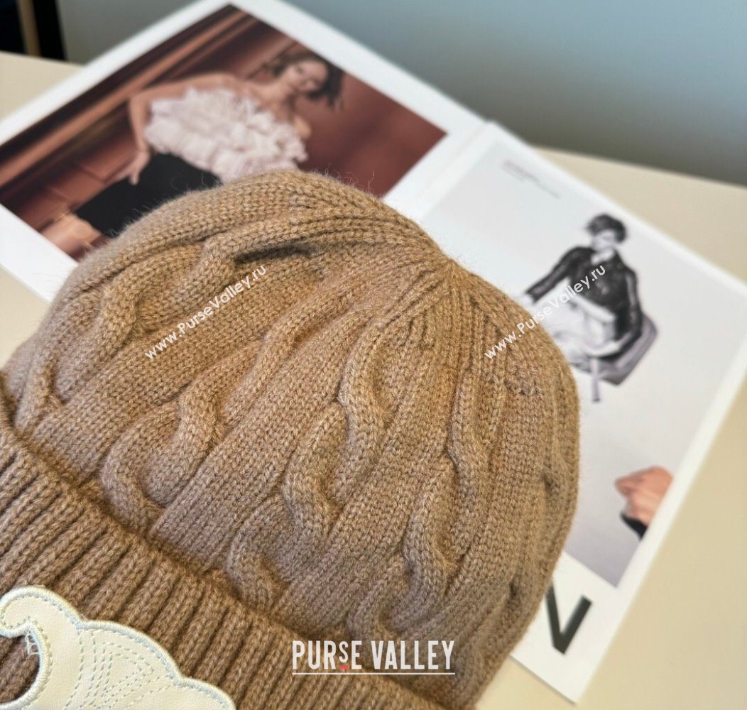 Celine Knit Hat Brown 2026 CE010516 (XMN-260105102)