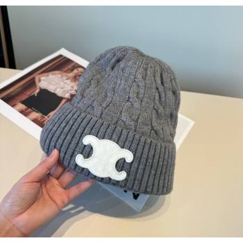 Celine Knit Hat Grey 2026 CE010516 (XMN-260105103)