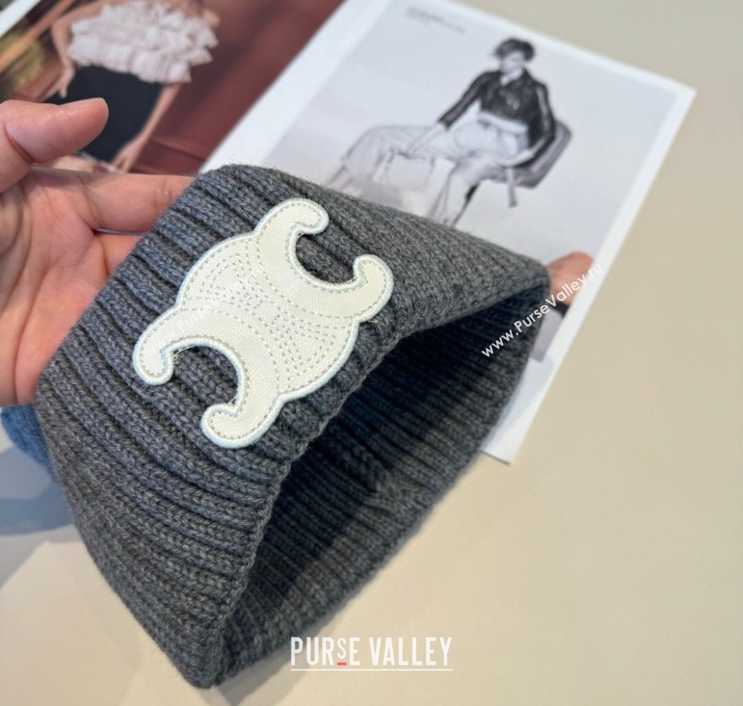 Celine Knit Hat Grey 2026 CE010516 (XMN-260105103)