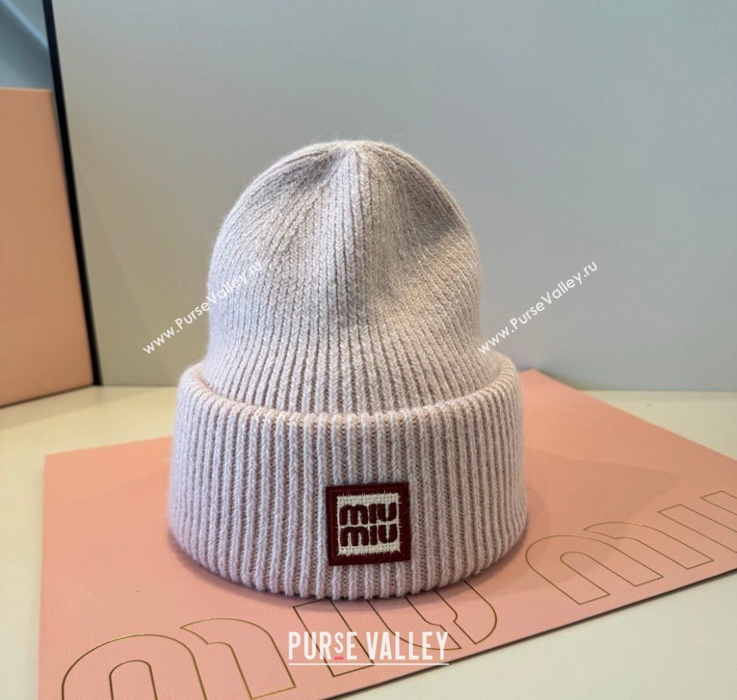 Miu Miu Knit Hat Grey 2026 MIU010516 (XMN-260105110)