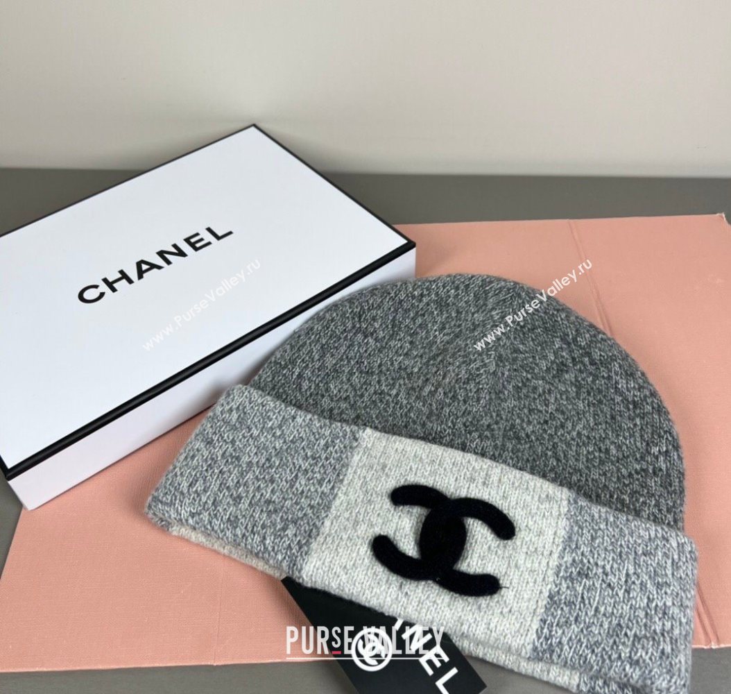 Chanel Knit Hat Grey 2026 CH010510 (SHI-260105064)