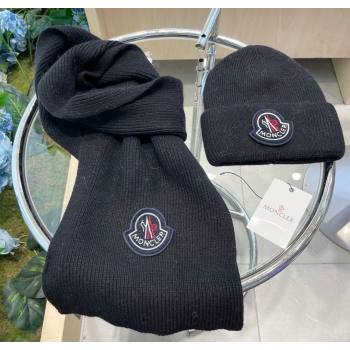 Moncler Knit Hat and Scarf Set Dark Blue 2026 ML010514 (XMN-260105091)