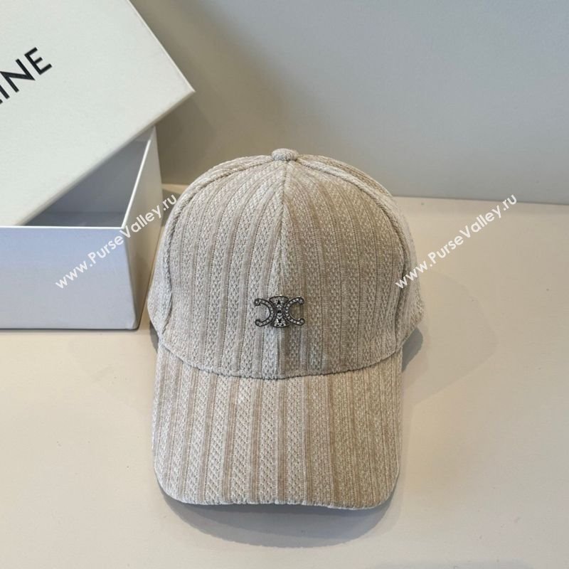 Celine Baseball Hat with Strass Beige 2026 CE010516 (XMN-260105114)