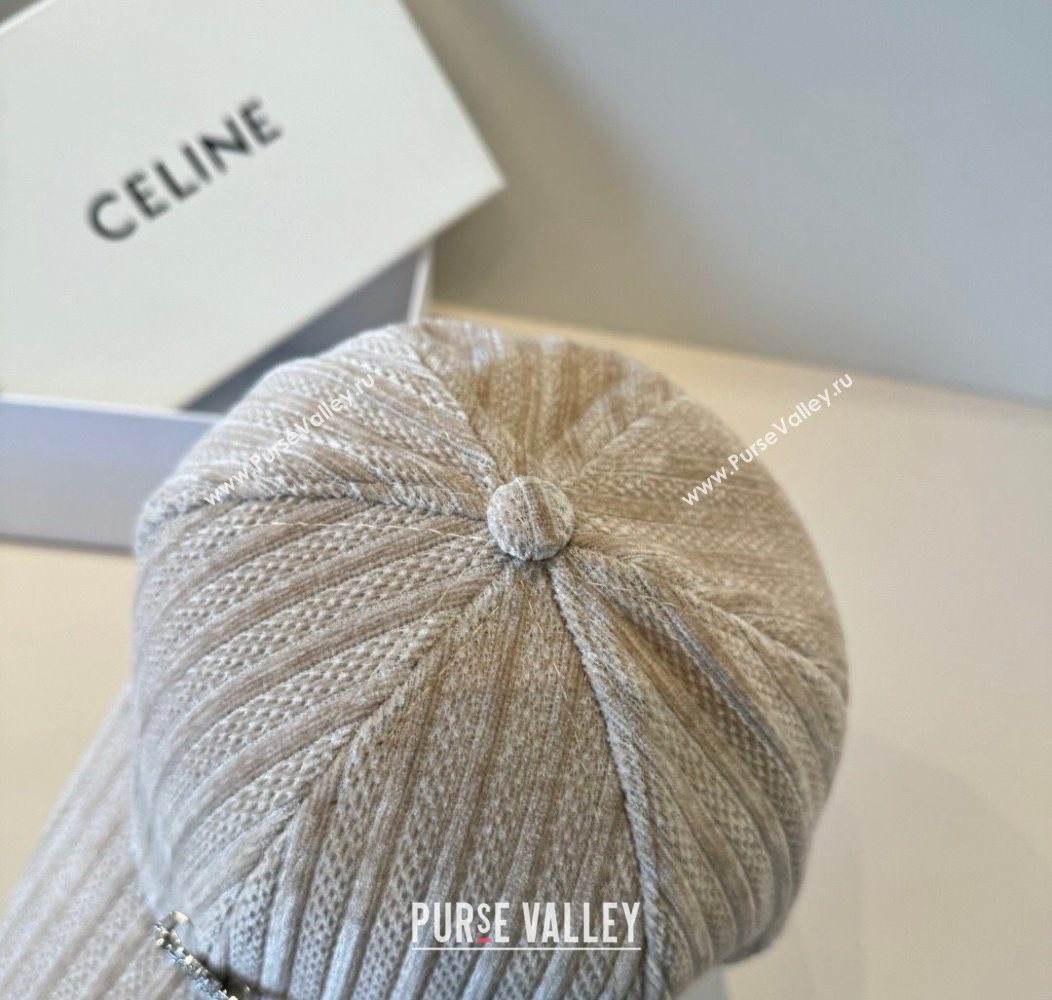 Celine Baseball Hat with Strass Beige 2026 CE010516 (XMN-260105114)