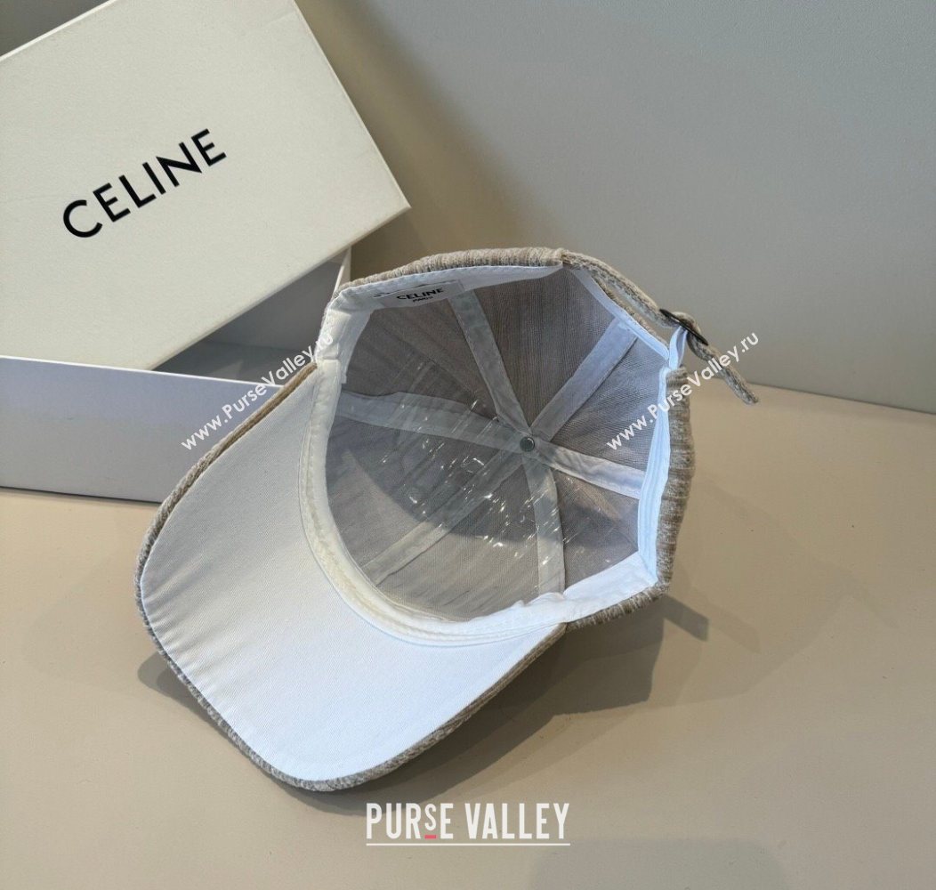Celine Baseball Hat with Strass Beige 2026 CE010516 (XMN-260105114)