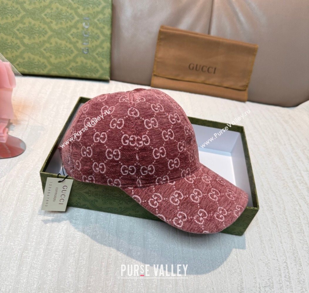 Gucci GG Baseball Hat Pink 2026 GG010518 (XMN-260105127)