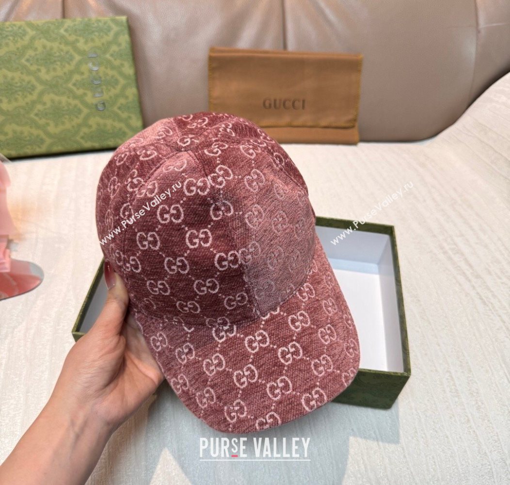 Gucci GG Baseball Hat Pink 2026 GG010518 (XMN-260105127)