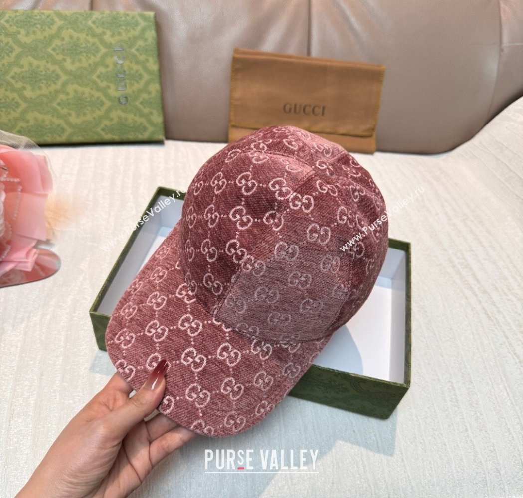 Gucci GG Baseball Hat Pink 2026 GG010518 (XMN-260105127)
