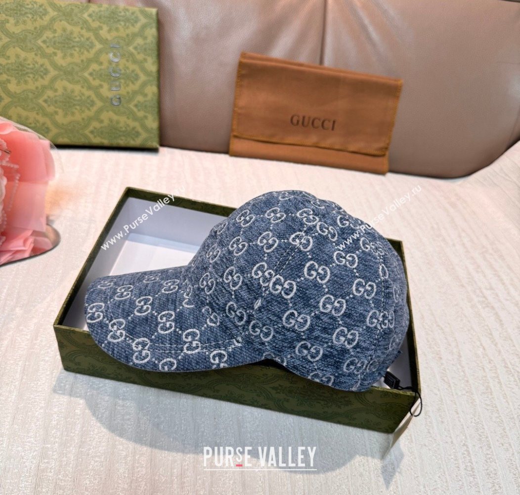 Gucci GG Baseball Hat Blue 2026 GG010518 (XMN-260105129)