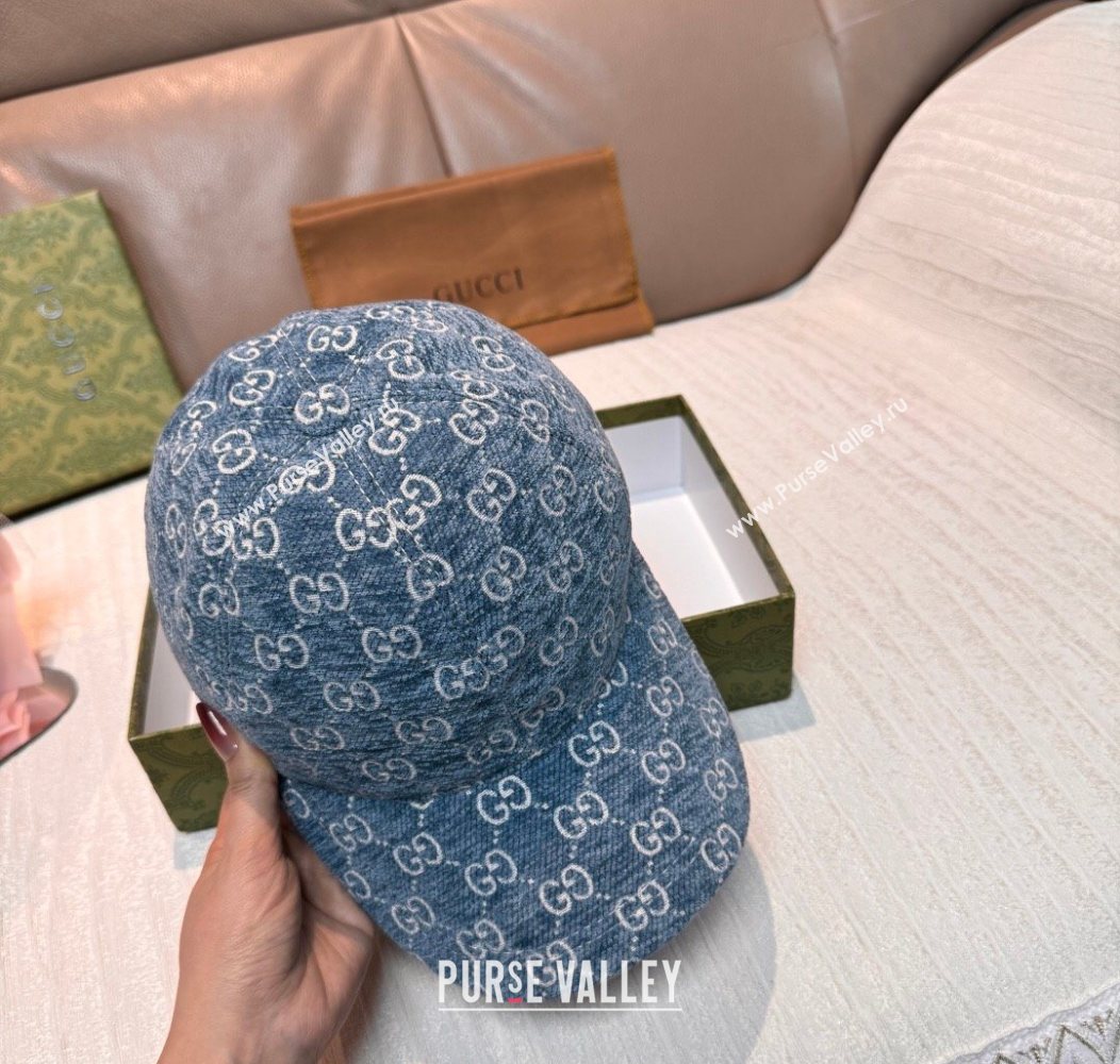 Gucci GG Baseball Hat Blue 2026 GG010518 (XMN-260105129)