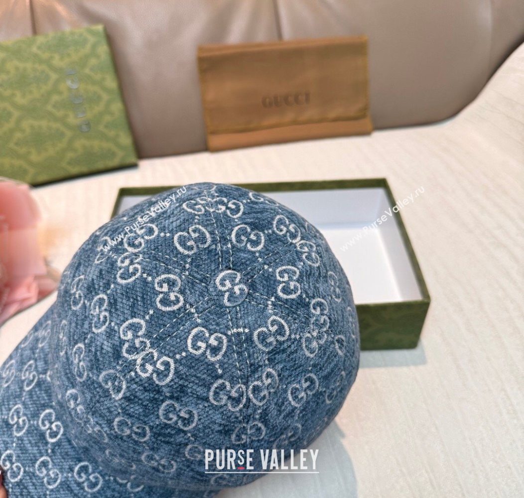 Gucci GG Baseball Hat Blue 2026 GG010518 (XMN-260105129)