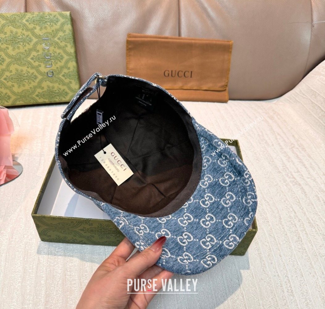 Gucci GG Baseball Hat Blue 2026 GG010518 (XMN-260105129)