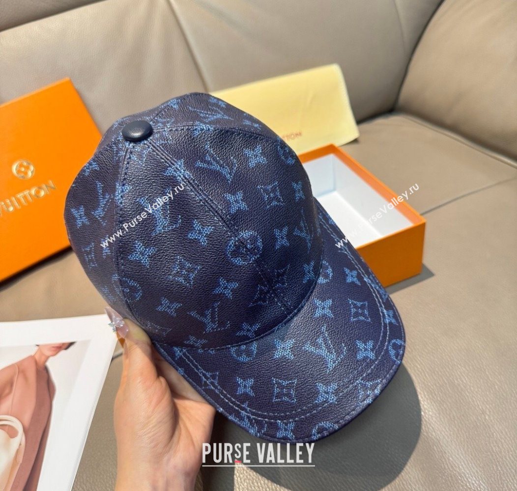 Louis Vuitton Baseball Hat Dark Blue 2026 LV010518 (XMN-260105133)