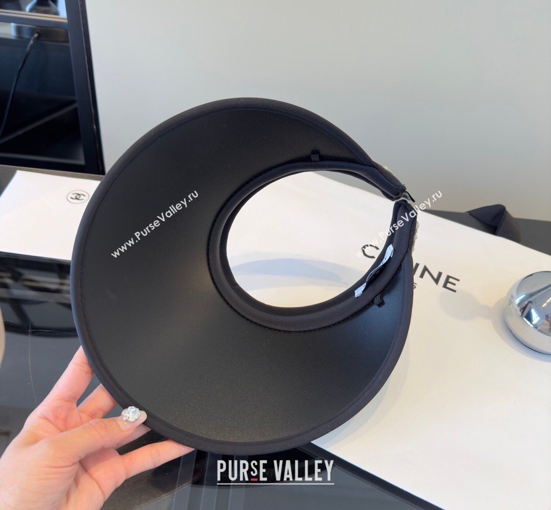 Chanel Visor Hat with Strass Black 2026 CH032006 (XMN-260320042)