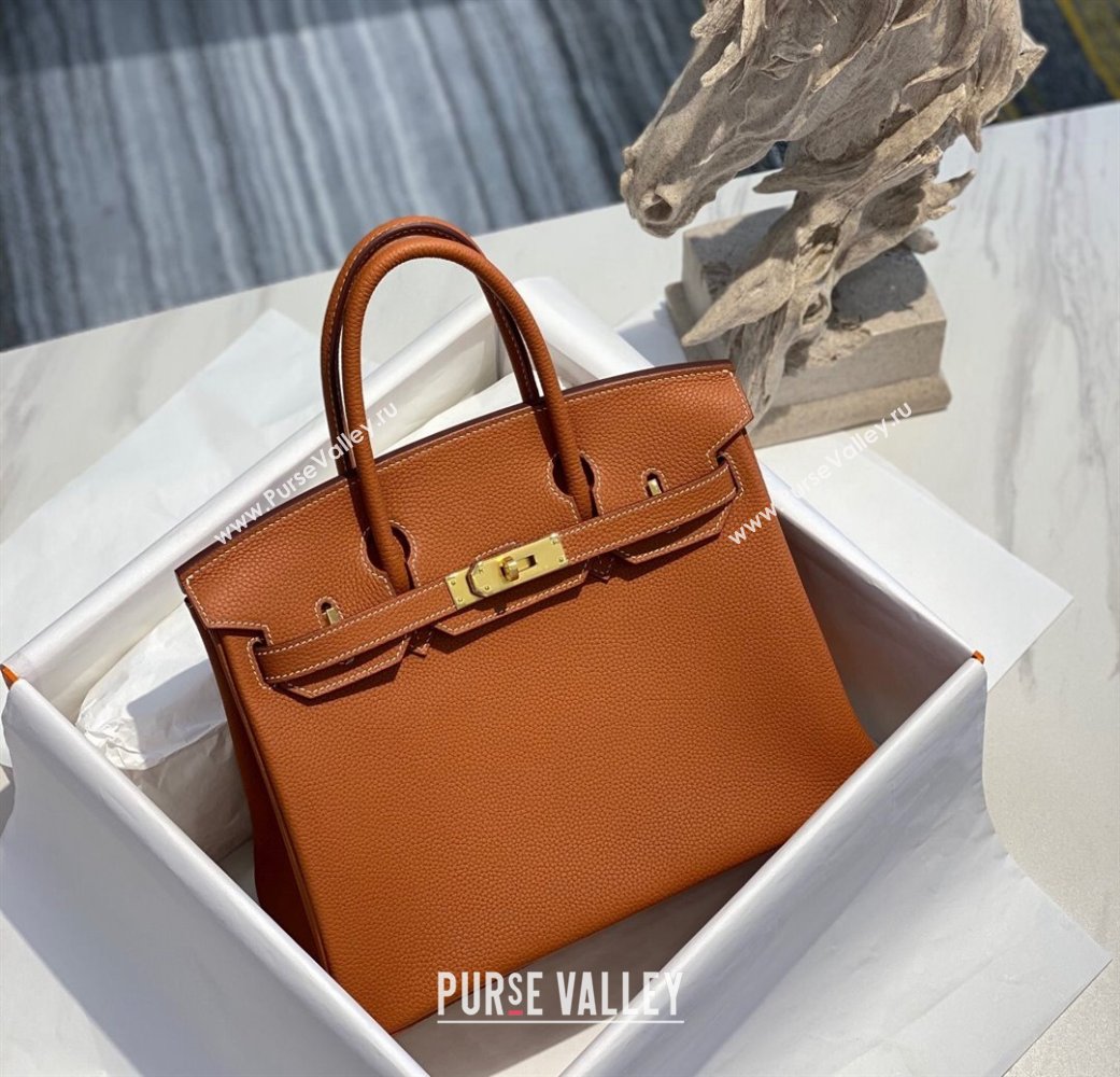 Hermes Birkin 30cm Bag in Togo Calfskin Brown/Gold 2022 (FL-22031550)