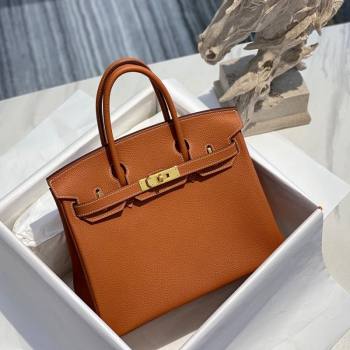 Hermes Birkin 30cm Bag in Togo Calfskin Brown/Gold 2022 (FL-22031550)