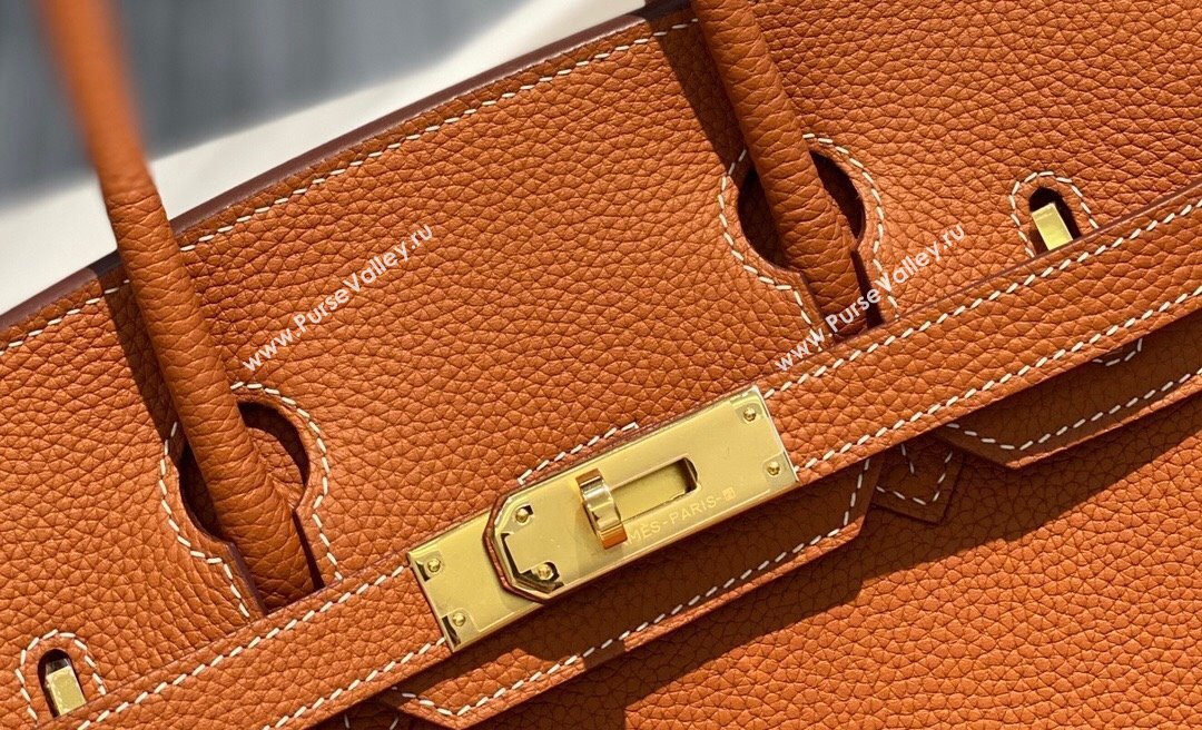 Hermes Birkin 30cm Bag in Togo Calfskin Brown/Gold 2022 (FL-22031550)