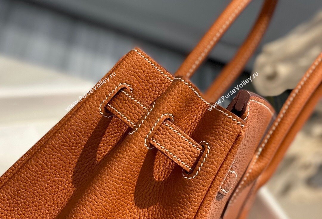 Hermes Birkin 30cm Bag in Togo Calfskin Brown/Gold 2022 (FL-22031550)