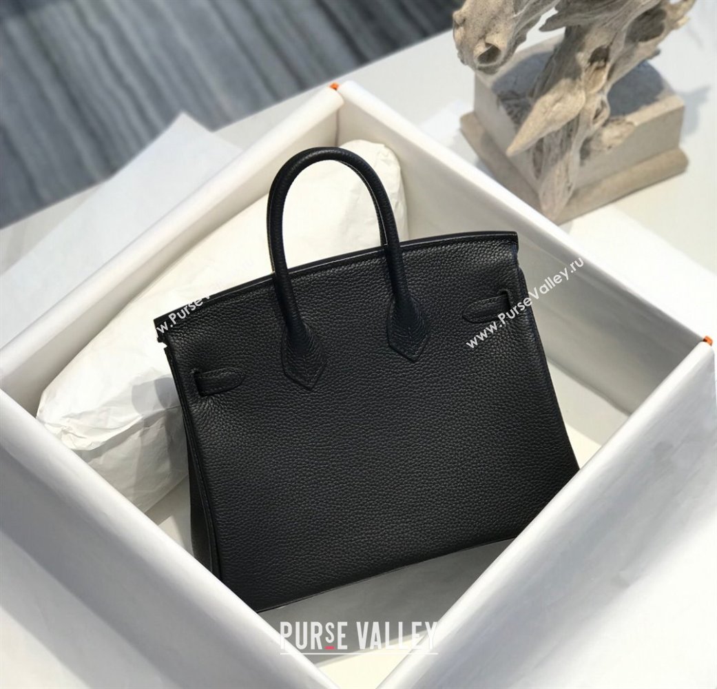 Hermes Birkin 25cm Bag in Togo Calfskin Black/Gold 2022 (FL-22031551)