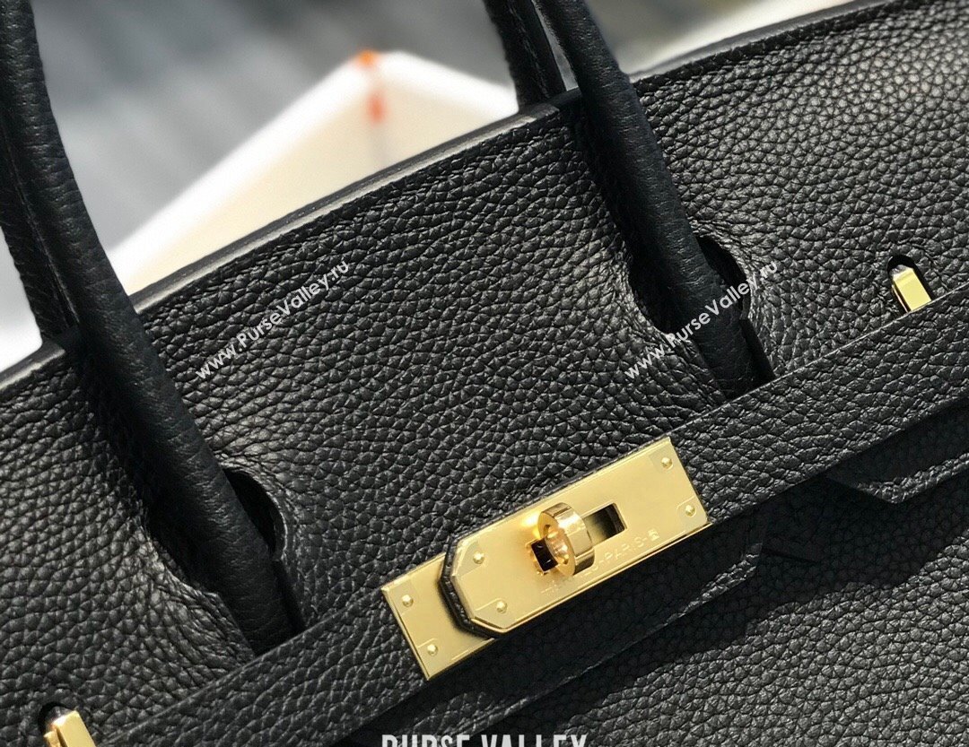 Hermes Birkin 25cm Bag in Togo Calfskin Black/Gold 2022 (FL-22031551)