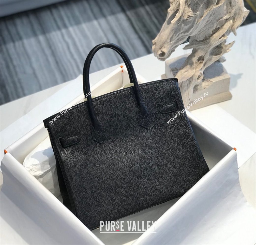 Hermes Birkin 30cm Bag in Togo Calfskin Black/Gold 2022 (FL-22031552)