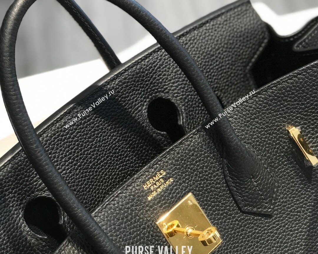 Hermes Birkin 30cm Bag in Togo Calfskin Black/Gold 2022 (FL-22031552)
