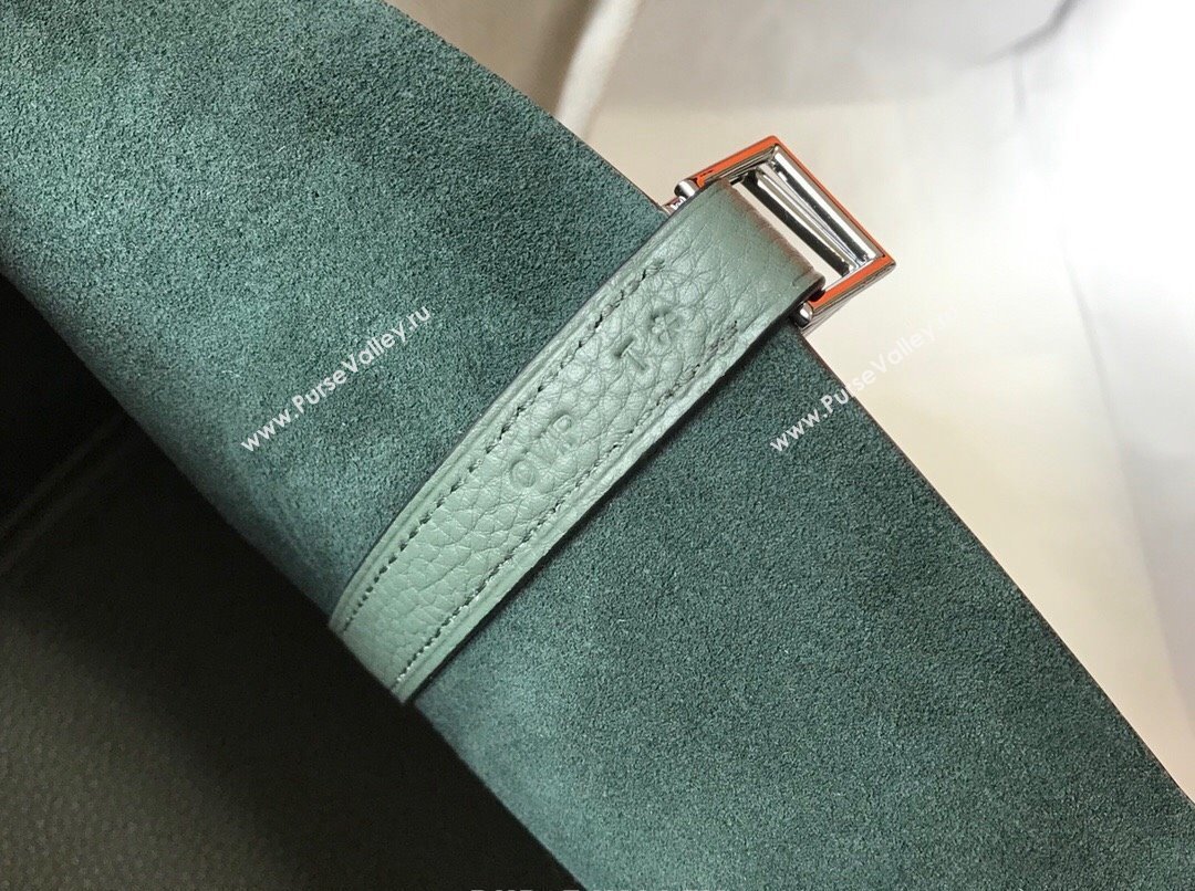 Hermes Picotin Lock Bag 18cm/22cm in Togo Calfskin Almond Green/Silver 2023 11287 (FL-231128075)