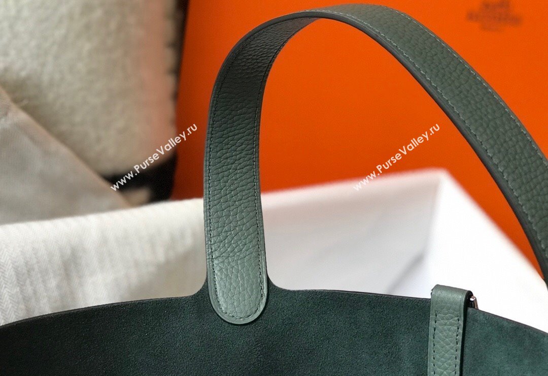 Hermes Picotin Lock Bag 18cm/22cm in Togo Calfskin Almond Green/Silver 2023 11287 (FL-231128075)