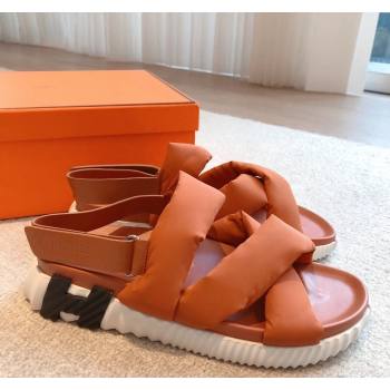 Hermes Electric Sandals in Technical Fabric Orange 2024 (MD-240326101)