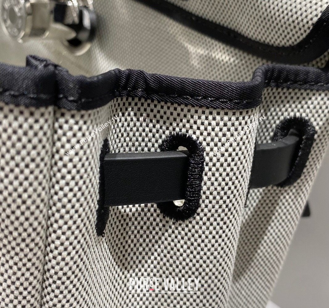 Hermes Herbag Zip Bag PM 31cm in Printed Canvas with Circuit 24 motif Black 2024 (FL-240521058)