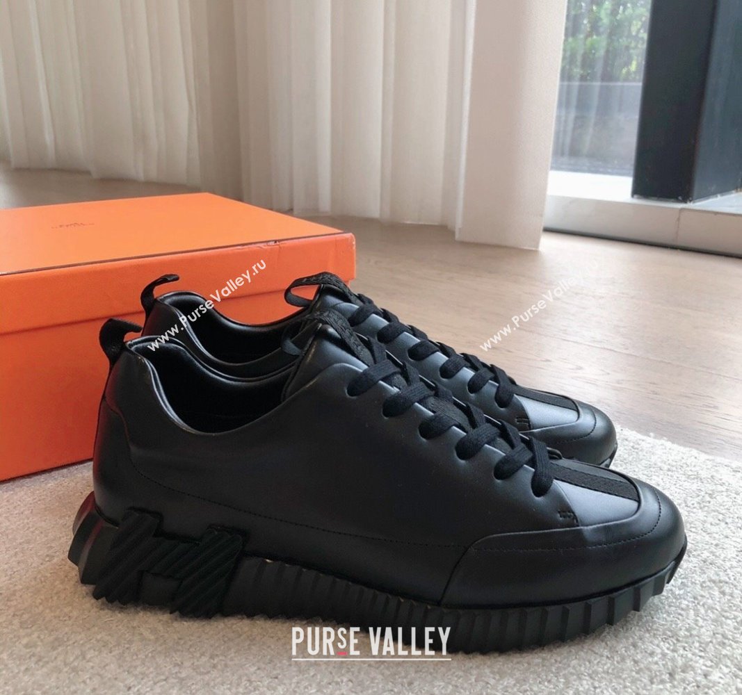 Hermes Jump sneakers in calfskin All Black 2024 (XC-240724006)
