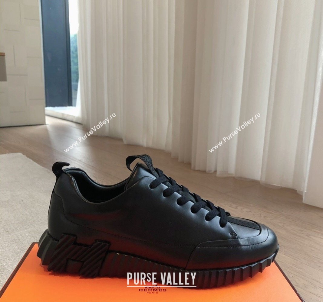 Hermes Jump sneakers in calfskin All Black 2024 (XC-240724006)