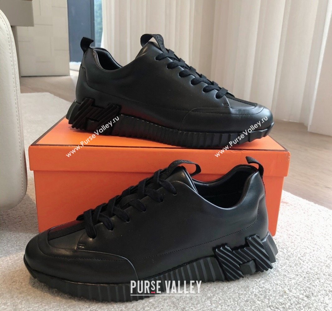 Hermes Jump sneakers in calfskin All Black 2024 (XC-240724006)