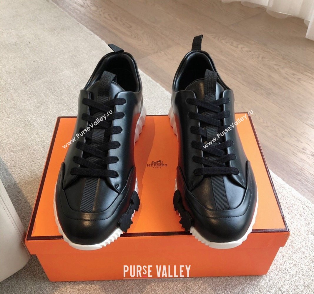 Hermes Jump sneakers in calfskin Black 2 2024 (XC-240724007)